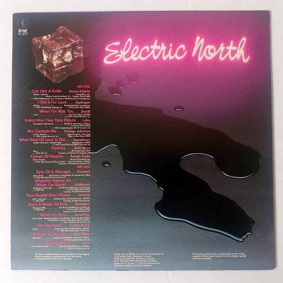 Electric North K-Tel Compilation vinyl record, 1983 original, first pressing - Picture 3 of 9